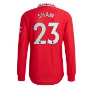Manchester United Luke Shaw #23 Fotballklær Hjemmedrakt 2022-23 Langermet